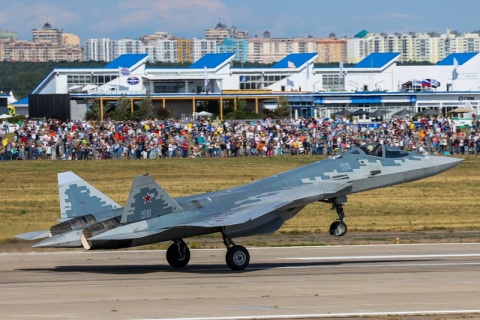 俄罗斯莫斯科航空航天展览会展会现场图片