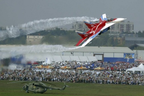 俄罗斯莫斯科航空航天展览会展会现场图片