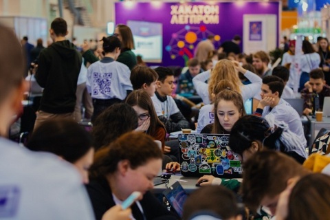 俄罗斯莫斯科轻工纺织展览会展会现场图片