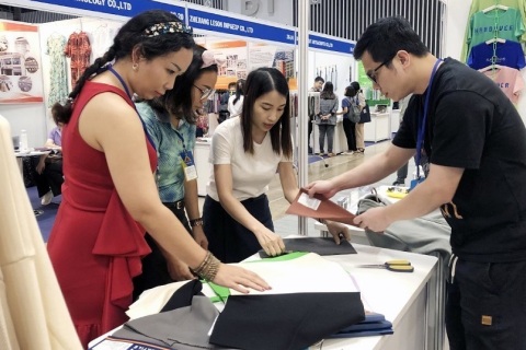 越南胡志明纺织及制衣工业展览会展会现场图片