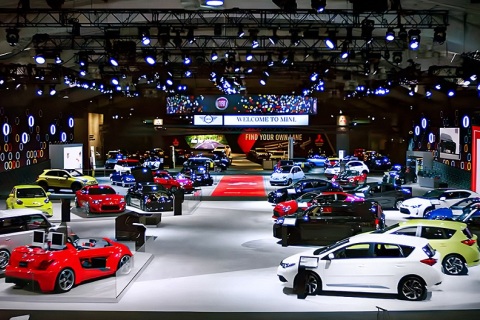 美国纽约汽车展展会现场图片