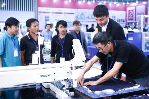 越南胡志明纺织及制衣工业展览会展会现场图片