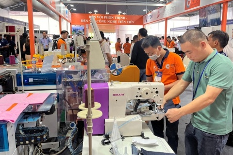 越南胡志明纺织及制衣工业展览会展会现场图片