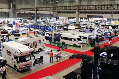 日本东京房车露营展览会展会现场图片