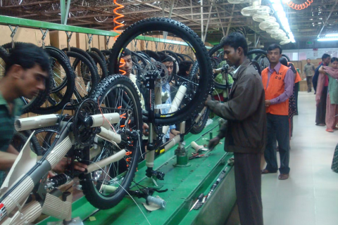 印度新德里自行车展览会展会现场图片