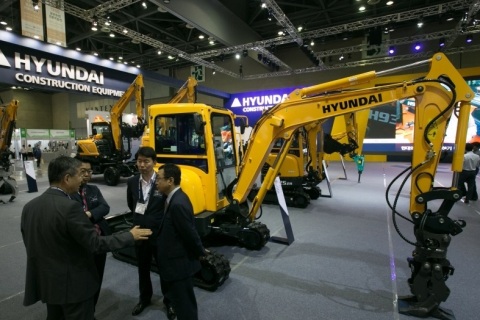 韩国首尔工程机械展览会展会现场图片