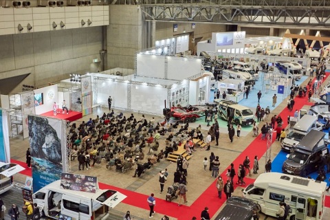 日本东京房车露营展览会展会现场图片