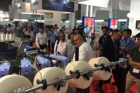 印尼雅加达纺织机械展览会展会现场图片