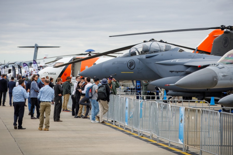 澳洲澳大利亚墨尔本航空航天及国防展览会展会现场图片
