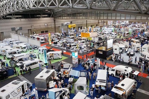 日本东京房车露营展览会展会现场图片