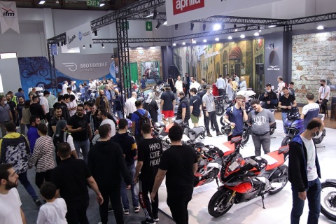 土耳其伊斯坦布尔摩托车、自行车展览会展会现场图片