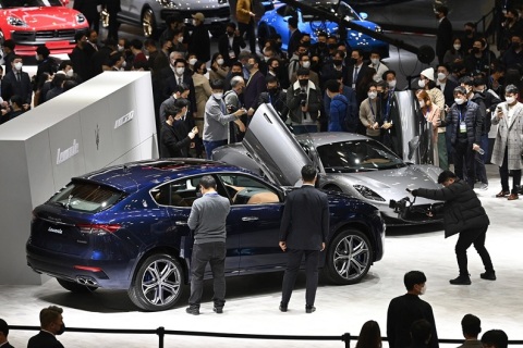 韩国首尔车展展会现场图片