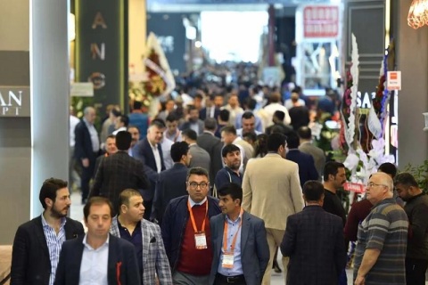 中东迪拜地面铺装、地板展览会展会现场图片