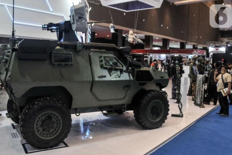 印尼雅加达军警防务、海军、空军展览会展会现场图片