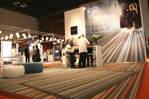 中东迪拜地面铺装、地板展览会展会现场图片