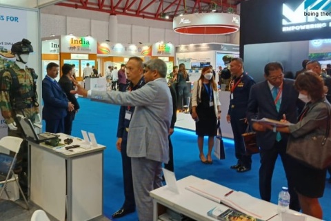 印尼雅加达军警防务、海军、空军展览会展会现场图片