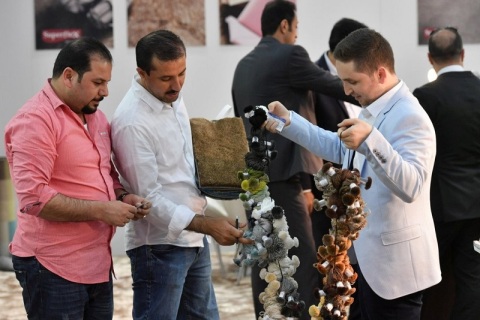 中东迪拜地面铺装、地板展览会展会现场图片