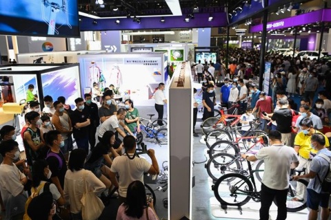 日本东京自行车展览会展会现场图片
