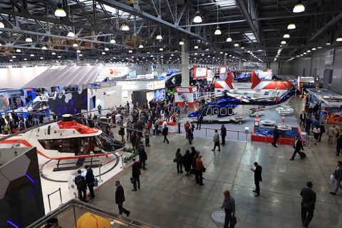 俄罗斯莫斯科直升机展览会展会现场图片