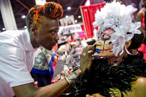 美国美容美发展览会展会现场图片