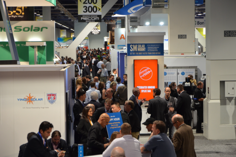 美国电动汽车展展会现场图片