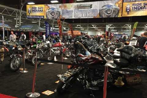 美国印第安纳摩托车展览会展会现场图片