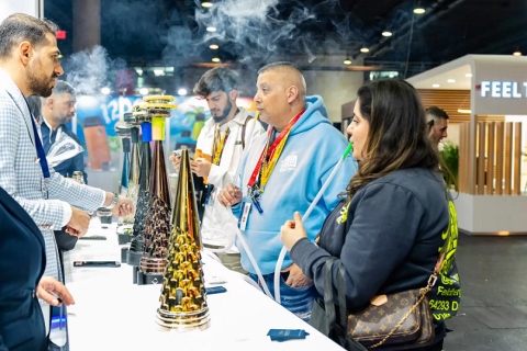 中东迪拜水烟展览会展会现场图片