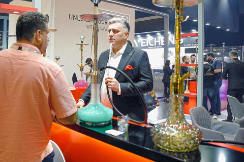 中东迪拜水烟展览会展会现场图片