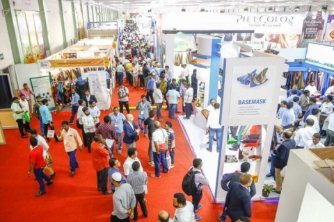 印度金奈皮革及鞋展览会展会现场图片