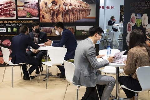 西班牙马德里肉类产品火腿展览会展会现场图片