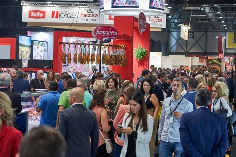 西班牙马德里肉类产品火腿展览会展会现场图片