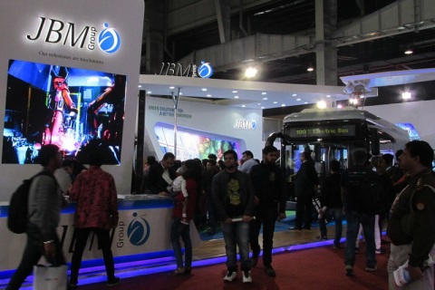 印度新德里摩托车展览会展会现场图片