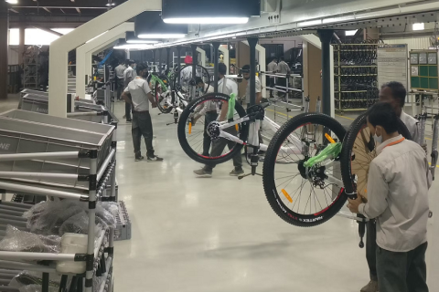 印度卢迪亚纳自行车展览会展会现场图片