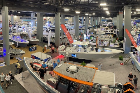 美国底特律游艇展览会展会现场图片