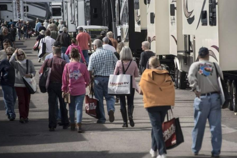 美国佛罗里达房车展览会展会现场图片