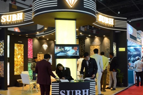印度斋普尔石材展览会展会现场图片