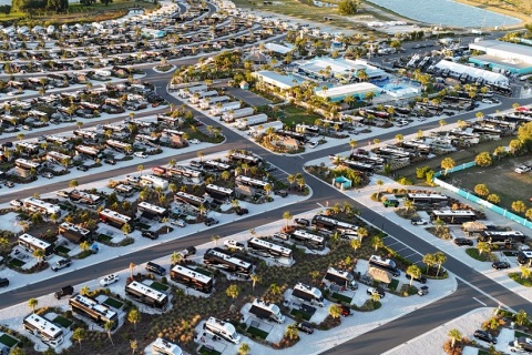 美国佛罗里达房车展览会展会现场图片