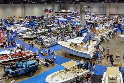 美国底特律游艇展览会展会现场图片