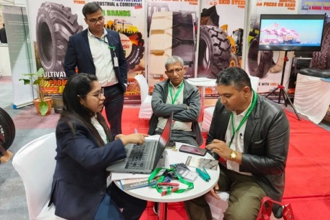 印度新德里轮胎展览会展会现场图片