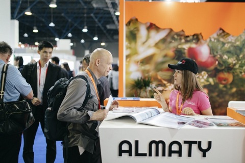 哈萨克斯坦阿拉木图旅游展览会展会现场图片