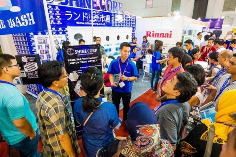 印尼纺织品专业处理洗衣展览会展会现场图片