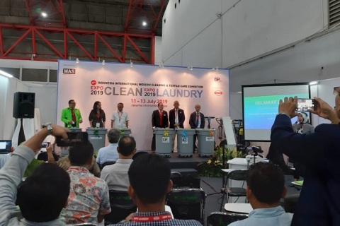 印尼纺织品专业处理洗衣展览会展会现场图片