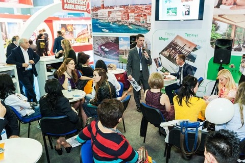 哈萨克斯坦阿拉木图旅游展览会展会现场图片