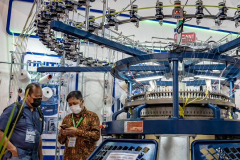 印尼数码纺织及丝网印刷展览会展会现场图片