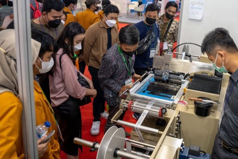 印尼数码纺织及丝网印刷展览会展会现场图片