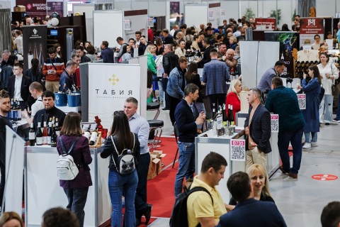 俄罗斯葡萄酒展览会展会现场图片