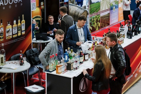 俄罗斯葡萄酒展览会展会现场图片