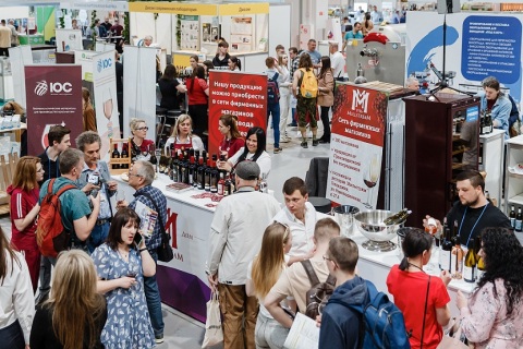 俄罗斯葡萄酒展览会展会现场图片