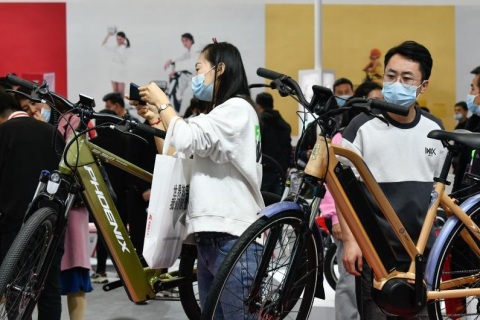 天津北方自行车电动车展览会展会现场图片