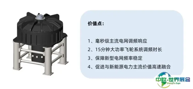 电网超快长时磁悬浮飞轮调频系统